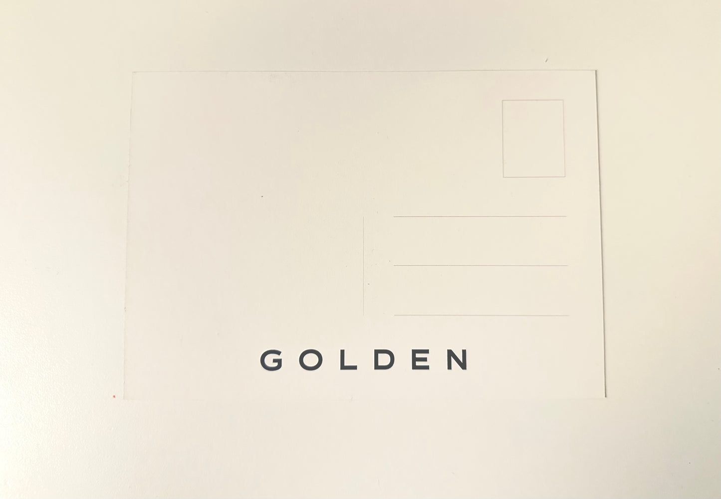 BTS Jungkook pastkarte [Golden]