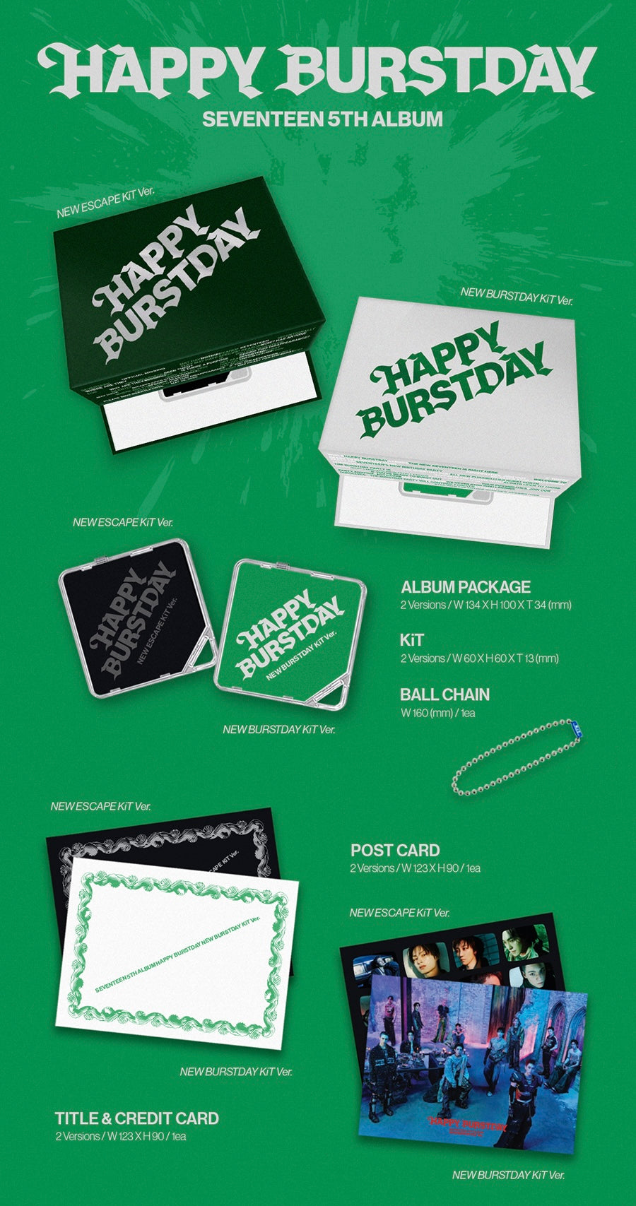 SEVENTEEN - HAPPY BURSTDAY [KIT VER.]