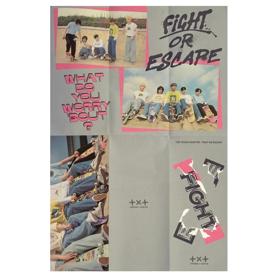 TXT Behind Plakāts [The Chaos Chapter : Fight or Escape]