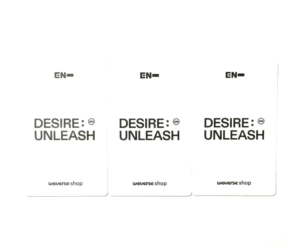 ENHYPEN Weverse shop gift photocards [Desire:Unleash]