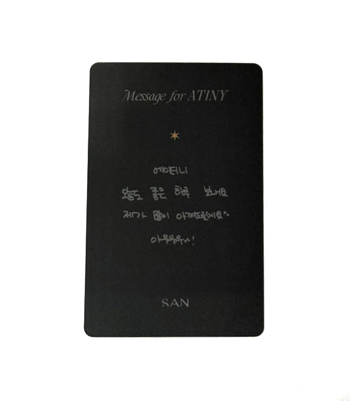 ATEEZ San photocard [4th Atiny Membership]