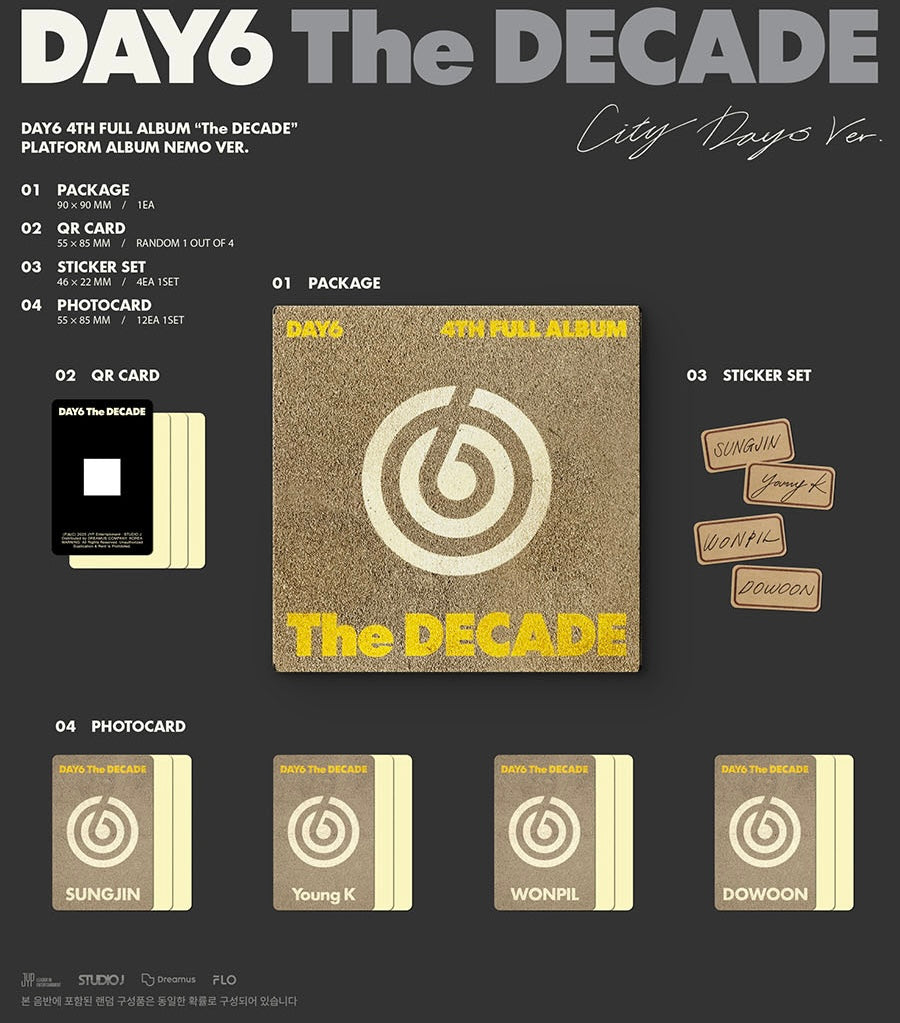 DAY6 - THE DECADE [PLATFORM ALBUM NEMO VER. - RANDOM COVER]