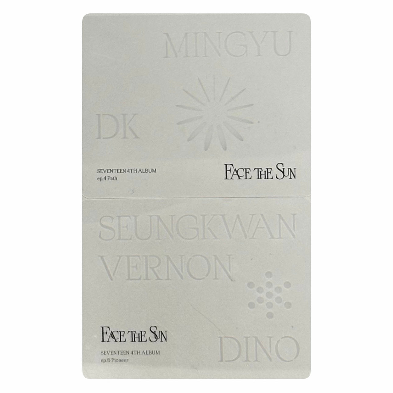 Seventeen Transparent Pet Card [Face The Sun]