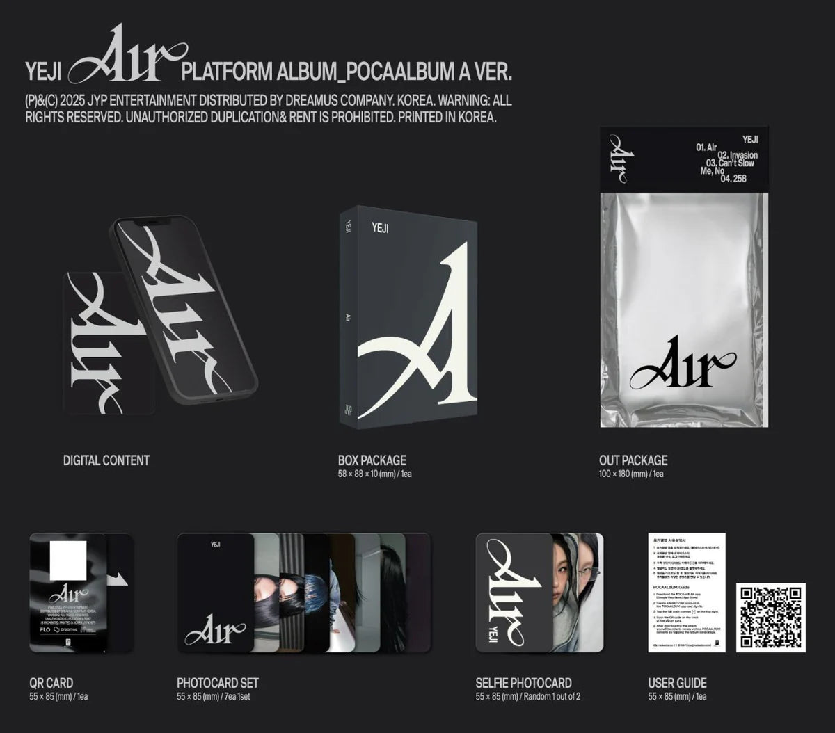 YEJI - AIR  [PLATFORM ALBUM POCAALBUM VER.]