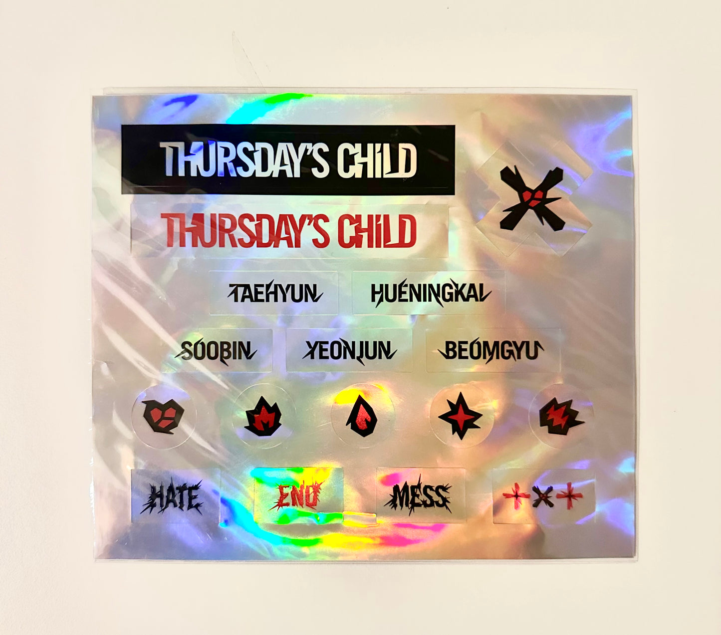 TXT pre-order Holographic stickers [Minisode 2 :Thursday's Child]
