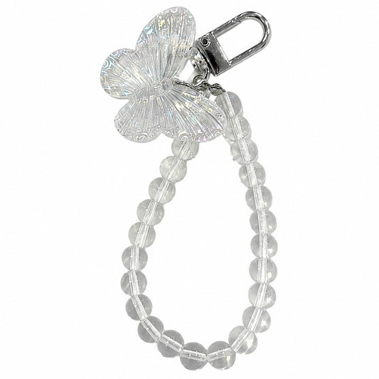 Transparent Butterfly Keychain