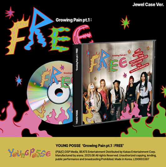 YOUNG POSSE - GROWING PAIN PT.1 : FREE [JEWEL CASE VER.]