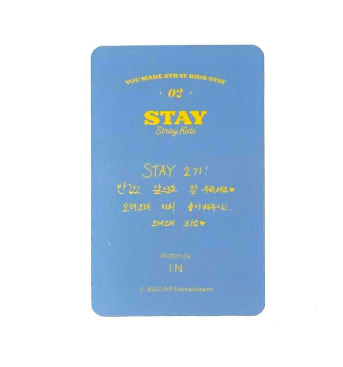 Stray Kids I.N photocard [02 fanclub stay 2nd generation]