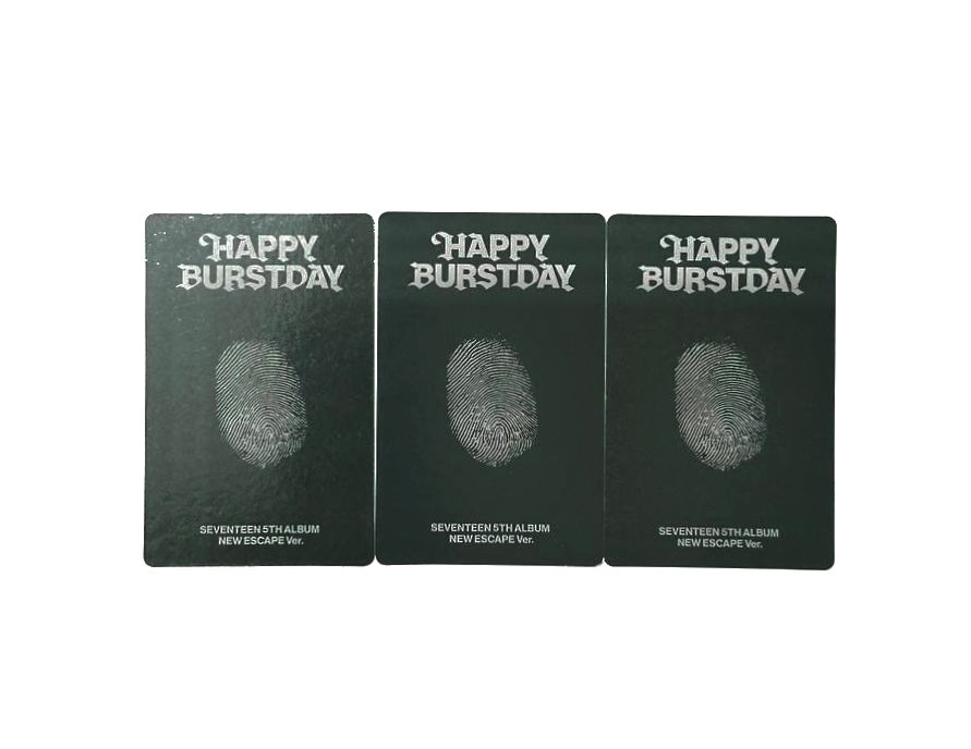 SEVENTEEN photocards [Happy Burstday (New Escape ver.)]