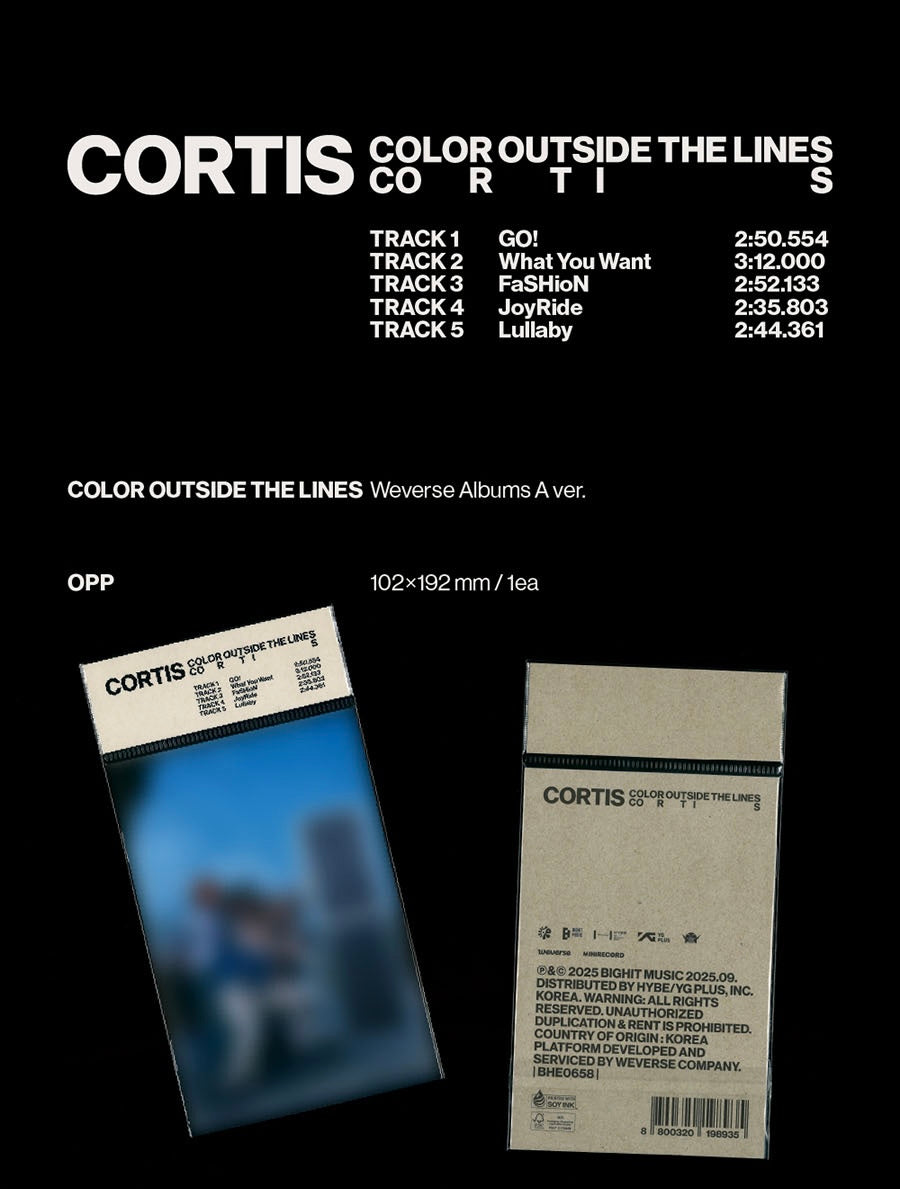 CORTIS - COLOR OUTSIDE THE LINES [WEVERSE ALBUMS VER. - RANDOM COVER]