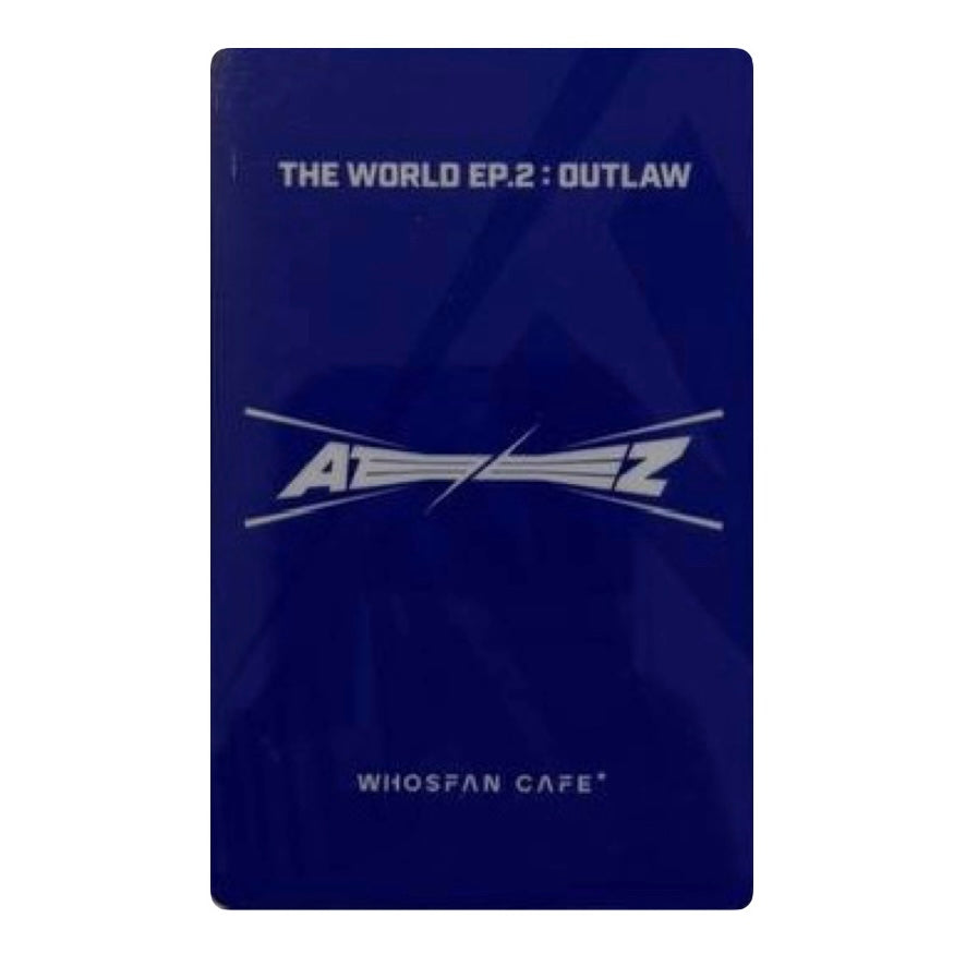 Ateez Mingi Whosfan Cafe Photocard [The World EP.2:Outlaw]