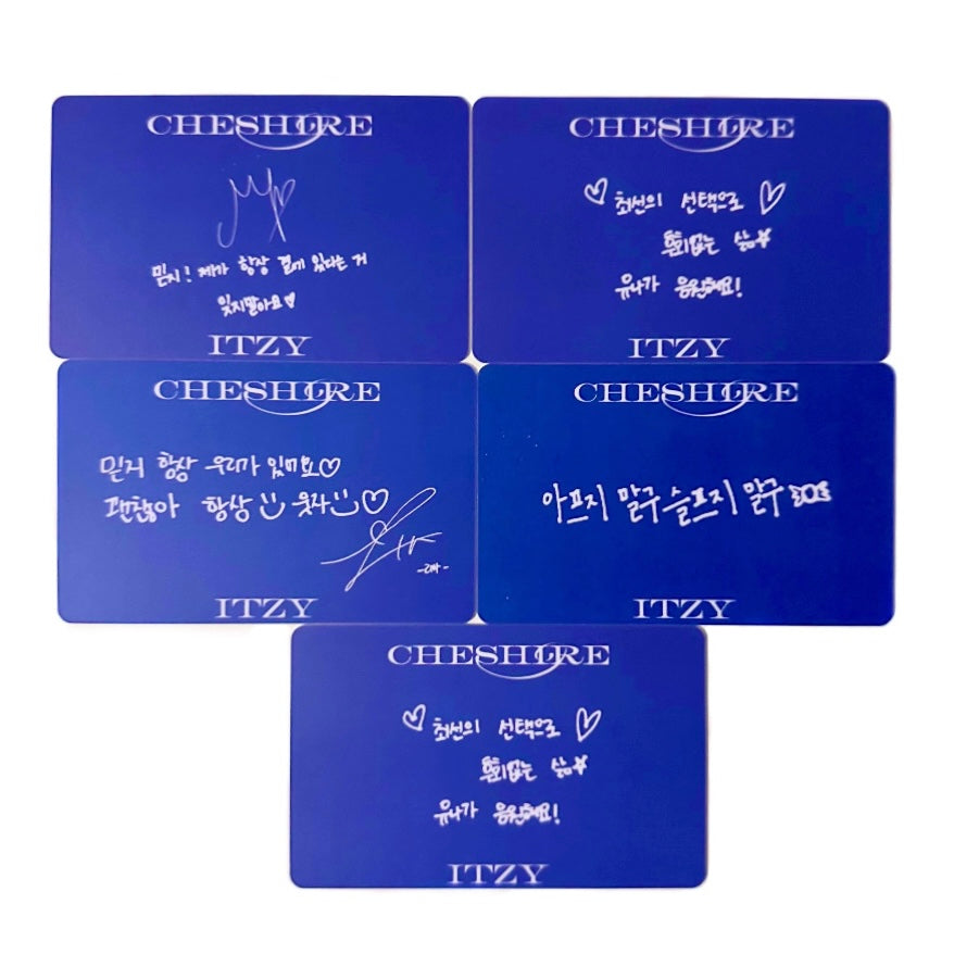 ITZY Music Korea POB photocards [Cheshire]