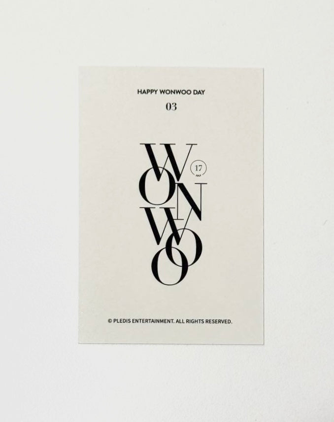 SEVENTEEN Wonwoo photocard [Happy Birthday Package 2022]
