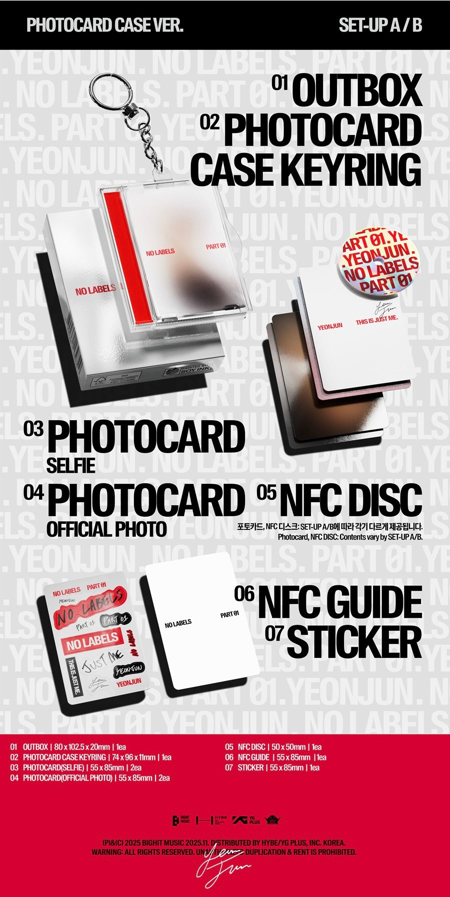 YEONJUN - NO LABELS: PART 01 [FOTOKARŠU KASTES VER. - RANDOM VĀKS]