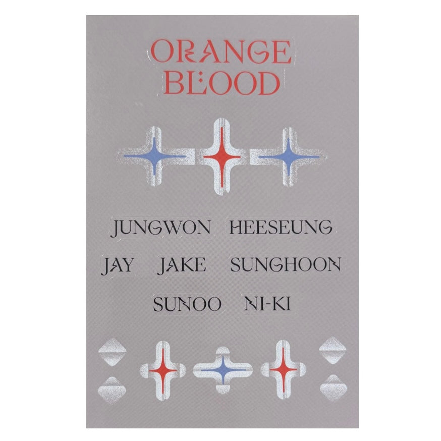 Enhypen Oficiālās Uzlīmes [Orange Blood]