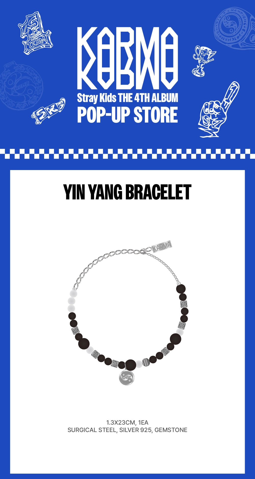 STRAY KIDS - [POP-UP STORE [KARMA] MD] YINYANG BRACELET