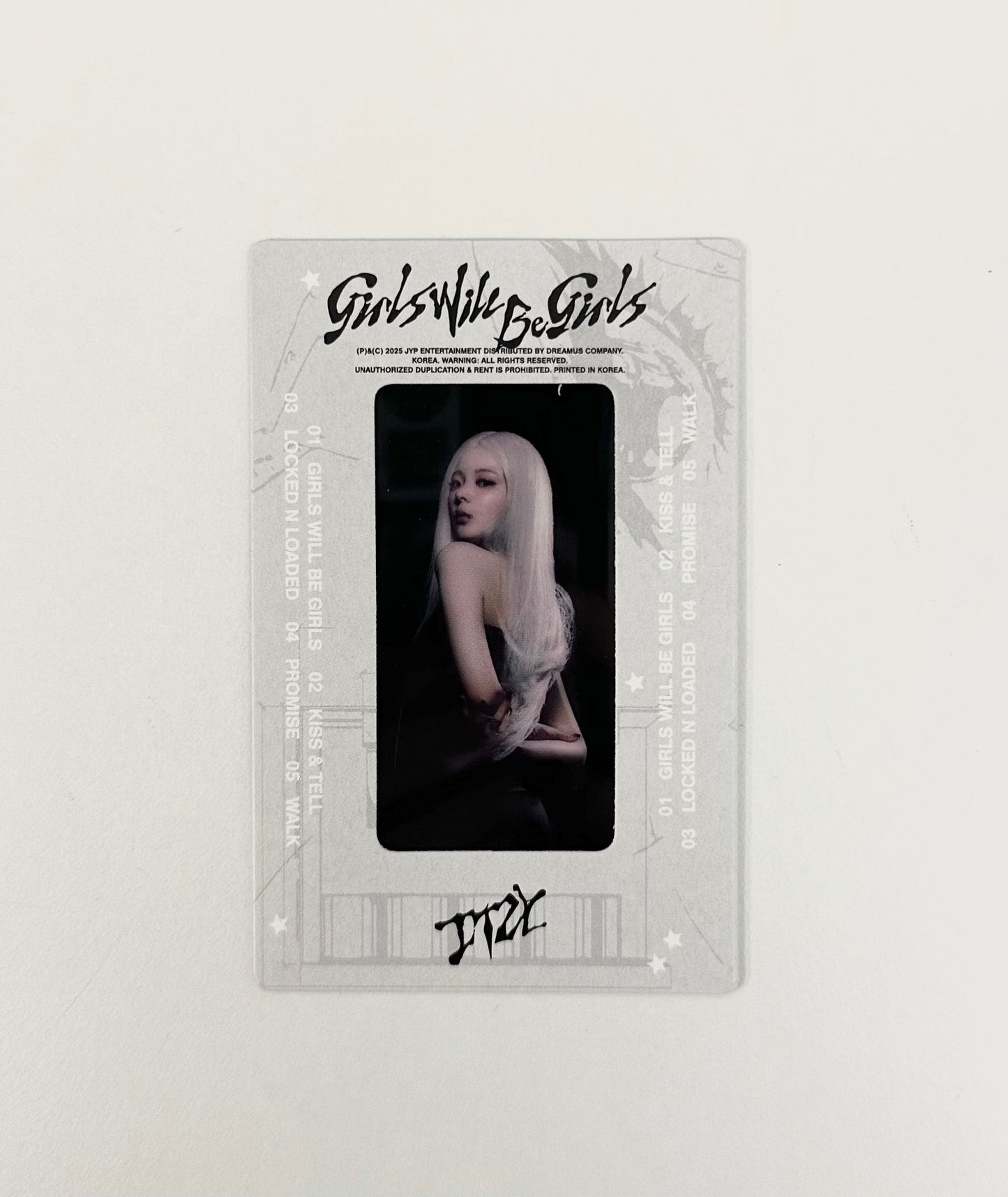 ITZY Lia Pre-order film frame photocard [Girls Will Be Girls]