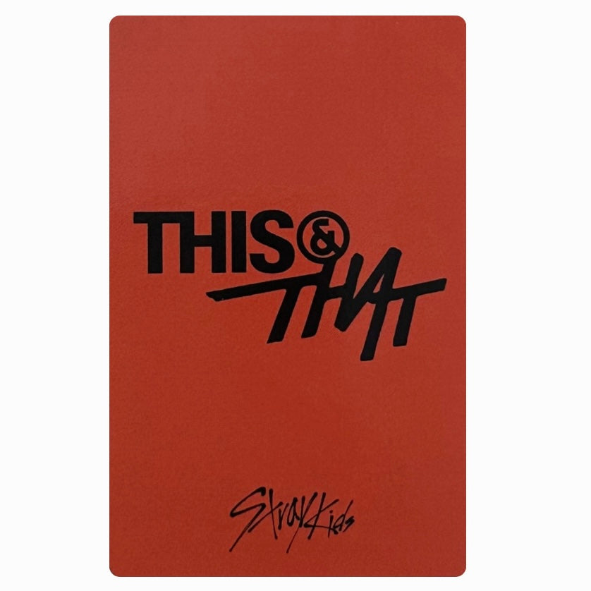 Stray Kids Apple Music POB Photocards [This & That]