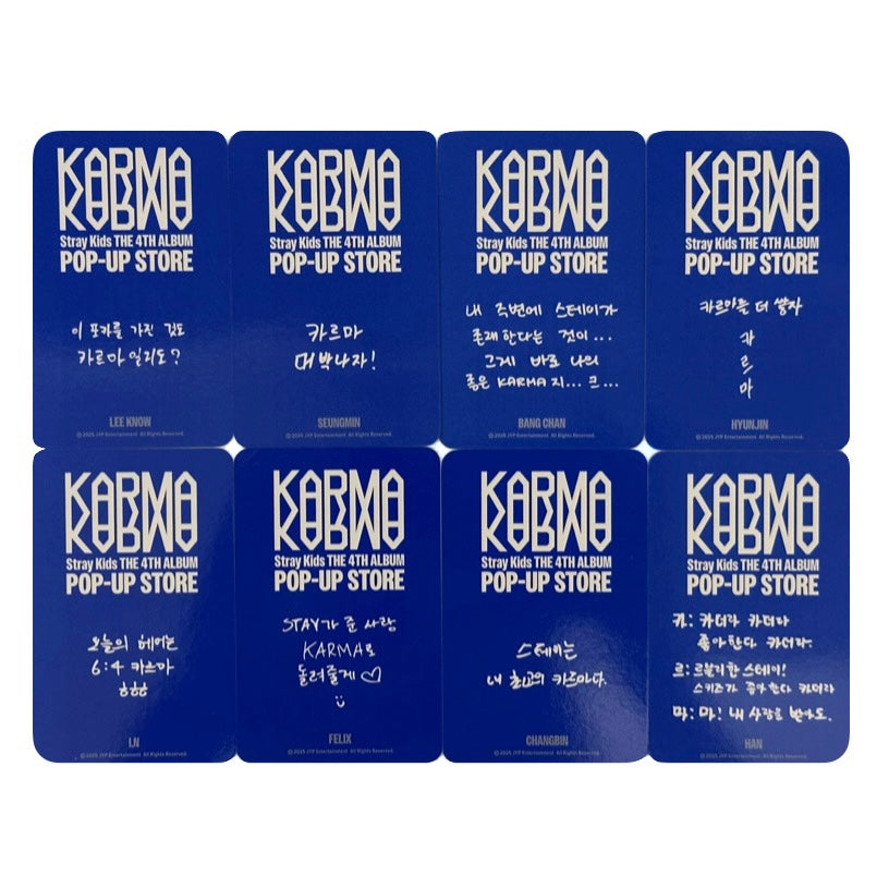 Stray Kids Pop-Up 2nd MD Fotokartes [Karma]