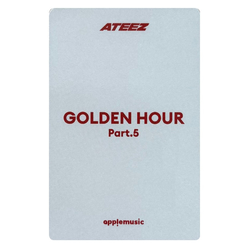 Ateez Apple Music POB Photocards [Golden Hour : Part.5]