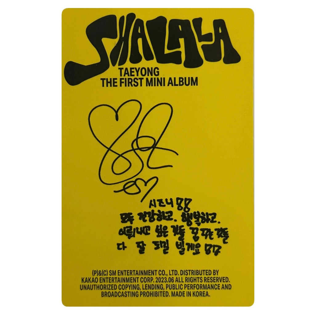 NCT Taeyong Photocard [Shalala]