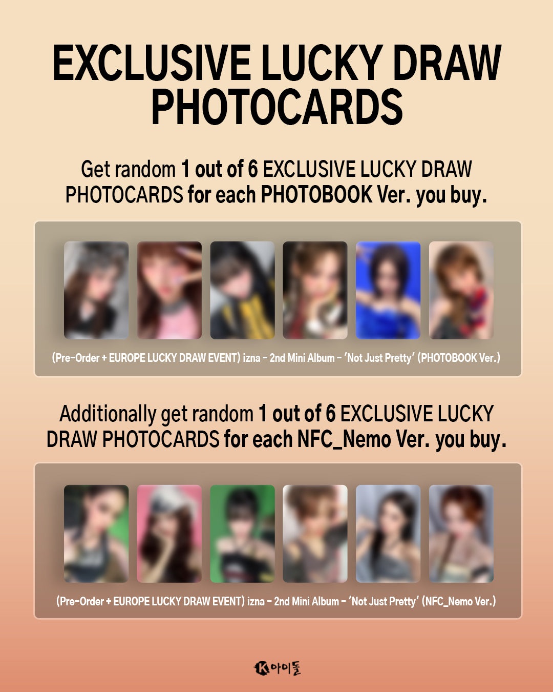(PRE-ORDER) IZNA - NOT JUST PRETTY [PHOTOBOOK VER.] + EUROPE LUCKY DRAW EVENT