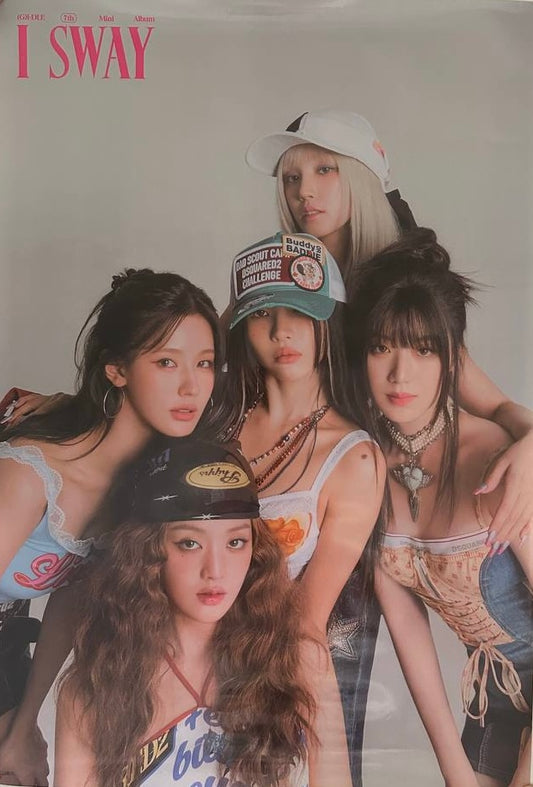 (G)I-DLE pre-order posters [I SWAY]