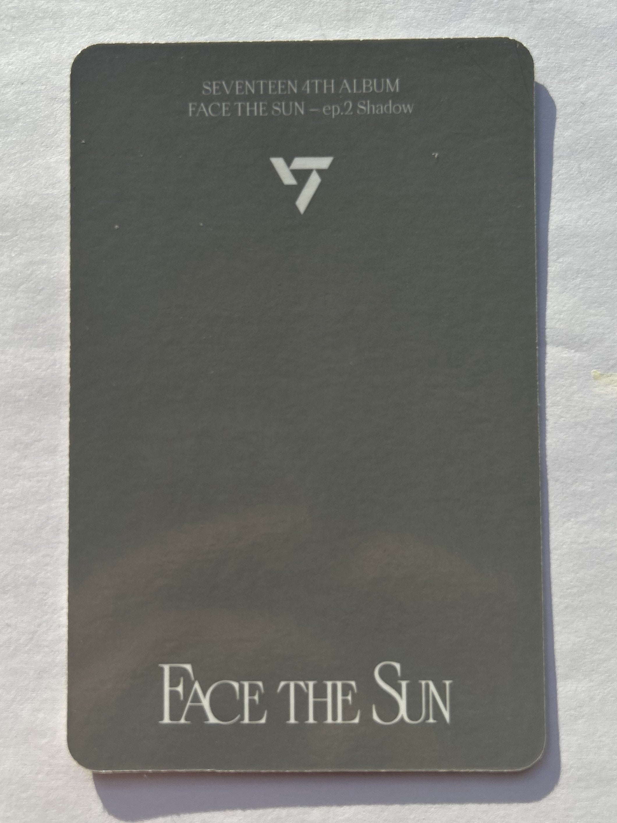 SEVENTEEN Woozi Photocard [Face The Sun (ep.2 Shadow ver.)] – K-SEONG