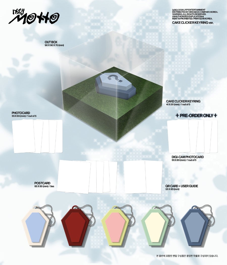ITZY - MOTTO [CAKE CLICKER KEYRING VER.]