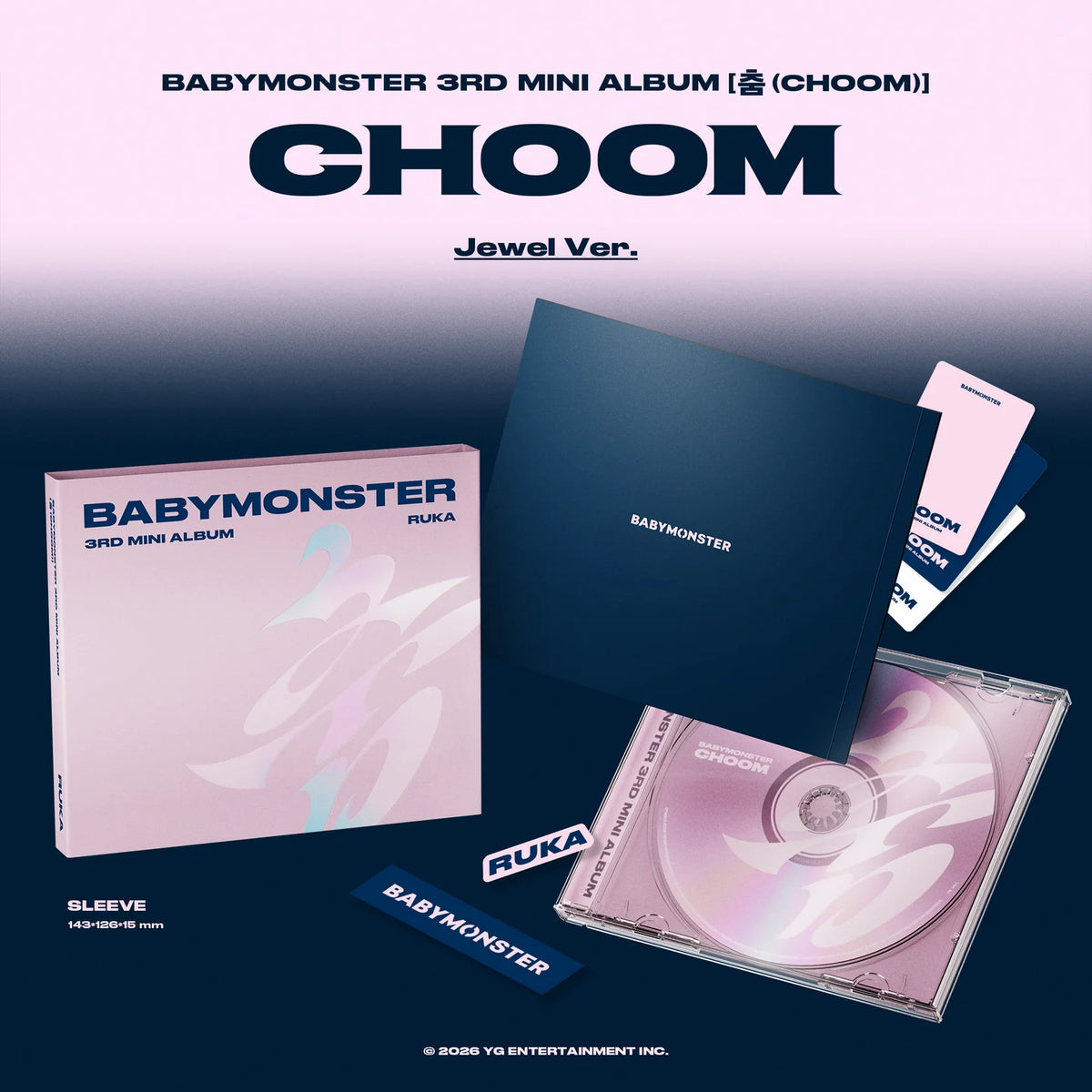 (AHYEON 1:1 VIDEO CALL EVENT) BABYMONSTER 3rd MINI ALBUM [춤 (CHOOM)] (Jewel Ver.)