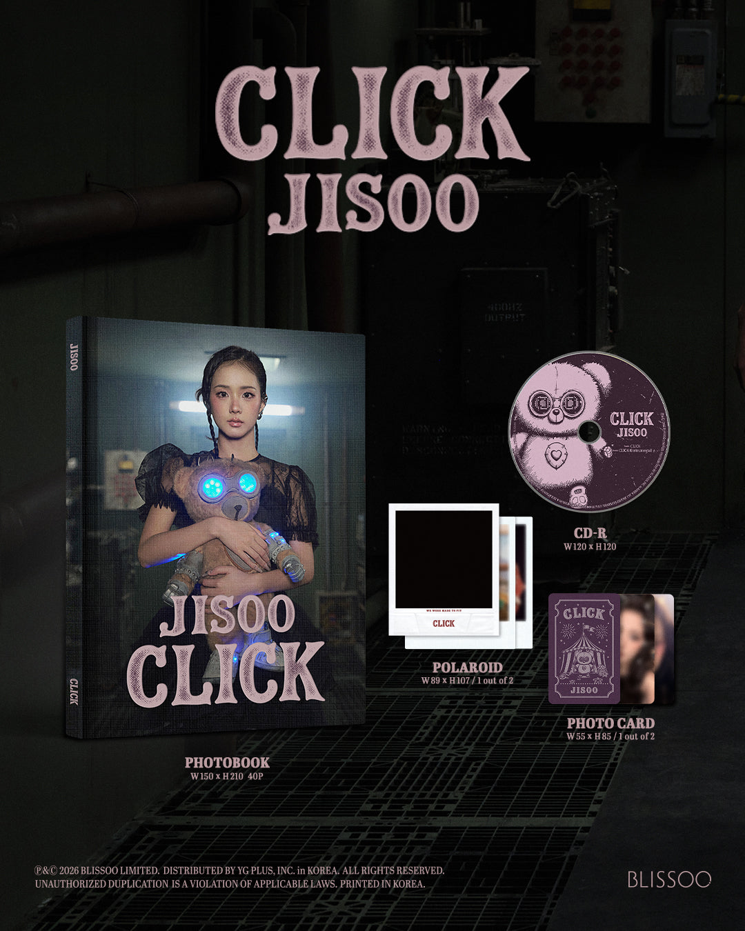 JISOO (BLACKPINK) - CLICK [FOTOGRĀMATAS VER.]