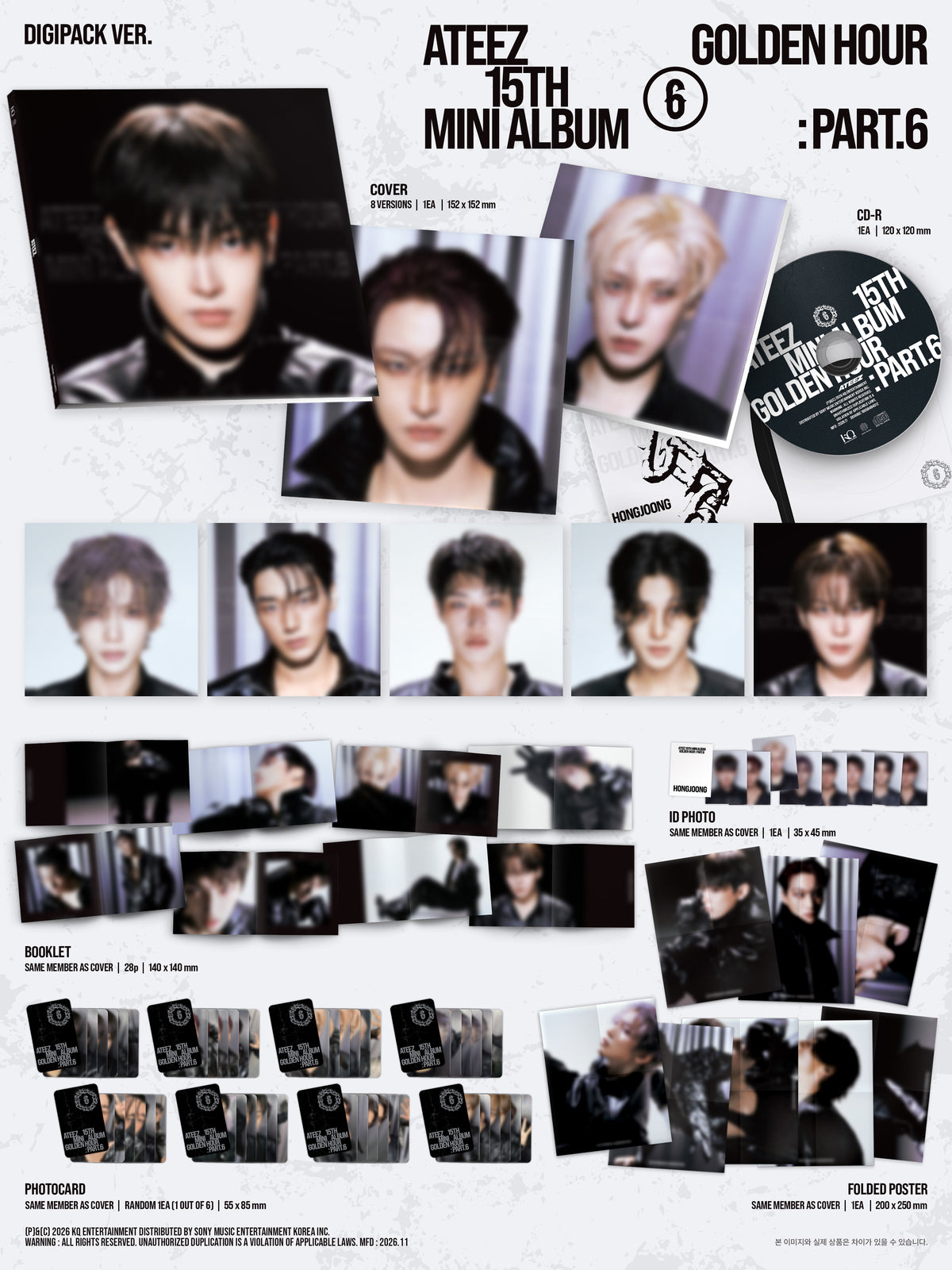 ATEEZ - GOLDEN HOUR : Part.6 [DIGIPACK VER.]