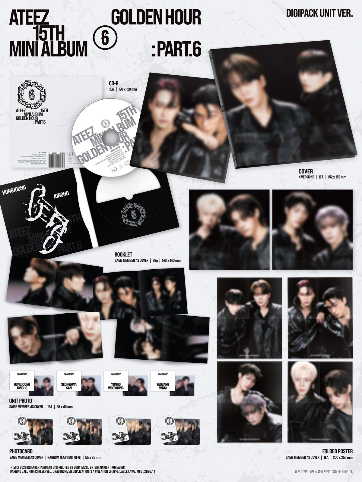 ATEEZ - GOLDEN HOUR : PART.6 [DIGIPACK UNIT VER.]