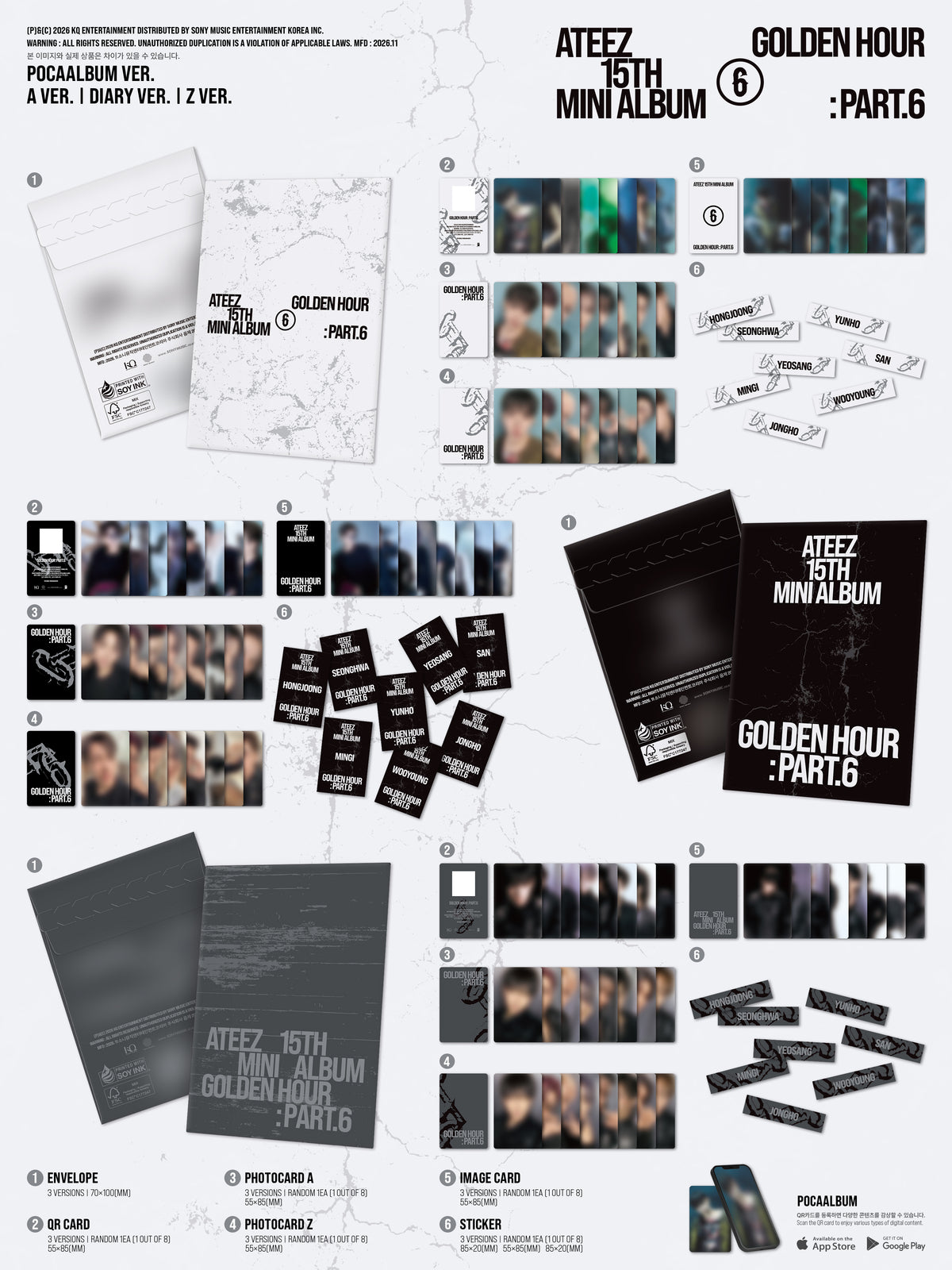 ATEEZ - GOLDEN HOUR : PART.6 [POCAALBUM VER.]