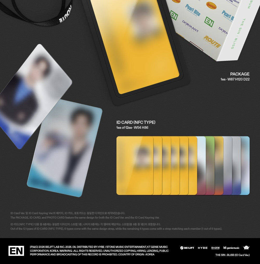 ENHYPEN - THE SIN : BLISS [ID CARD VER.]