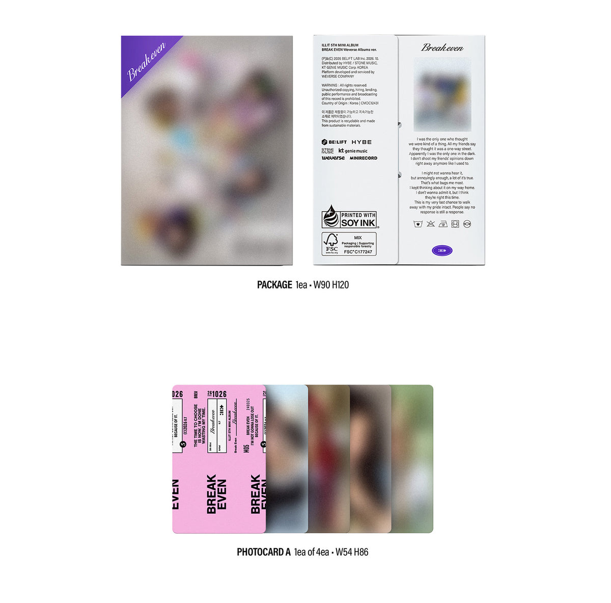 ILLIT - BREAK EVEN [WEVERSE ALBUMS VER.]