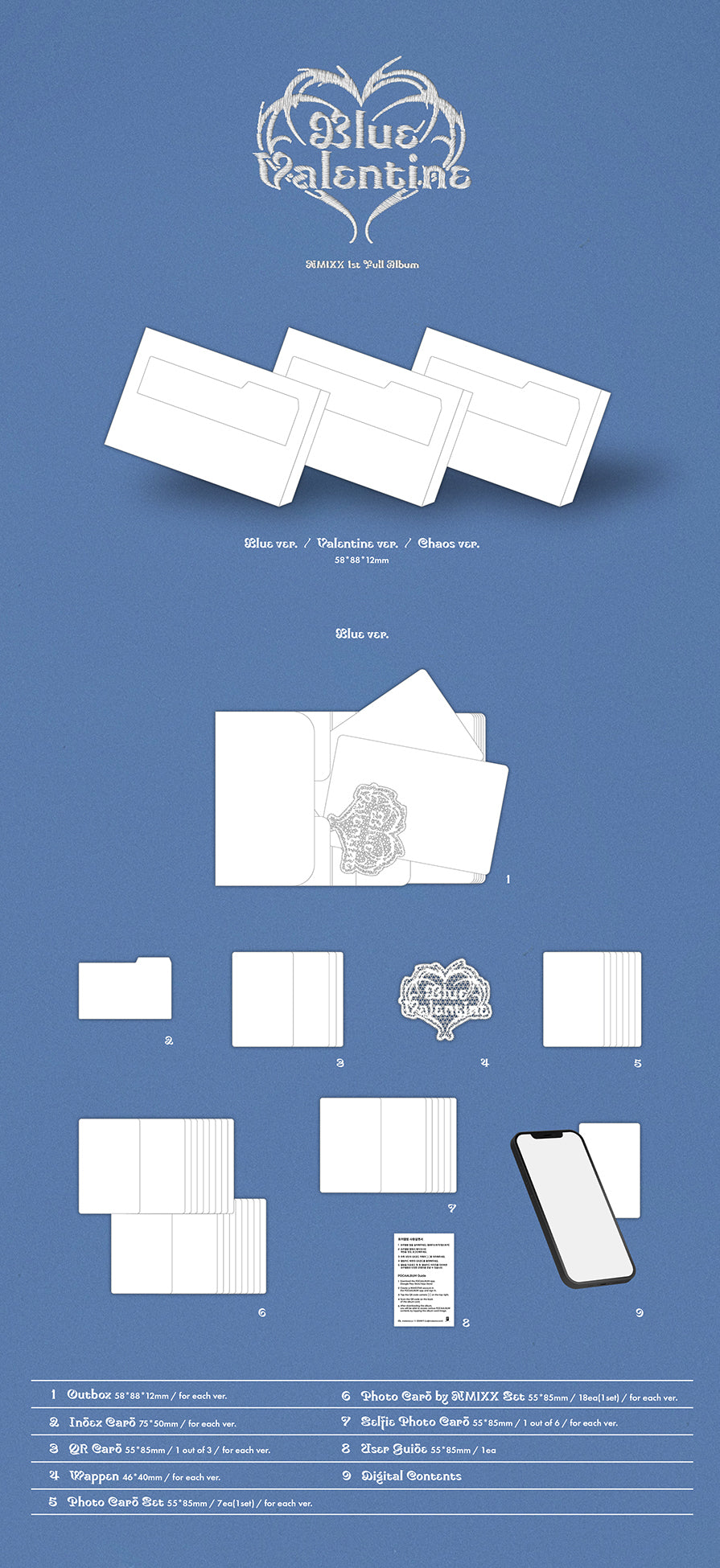 NMIXX - BLUE VALENTINE [POCAALBUM VER. - RANDOM COVER]