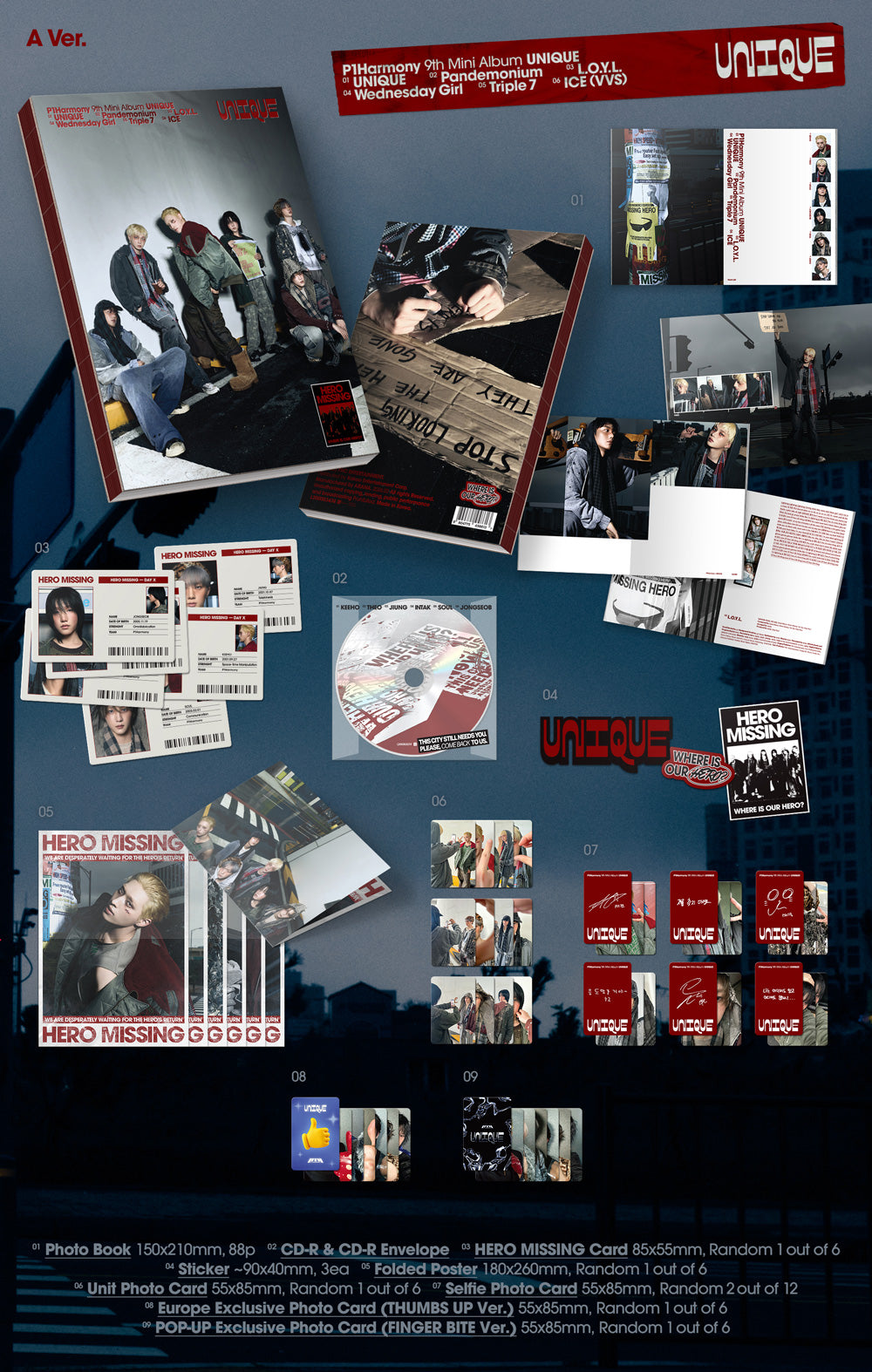 P1HARMONY - UNIQUE - EUROPE POP-UP EXCLUSIVE