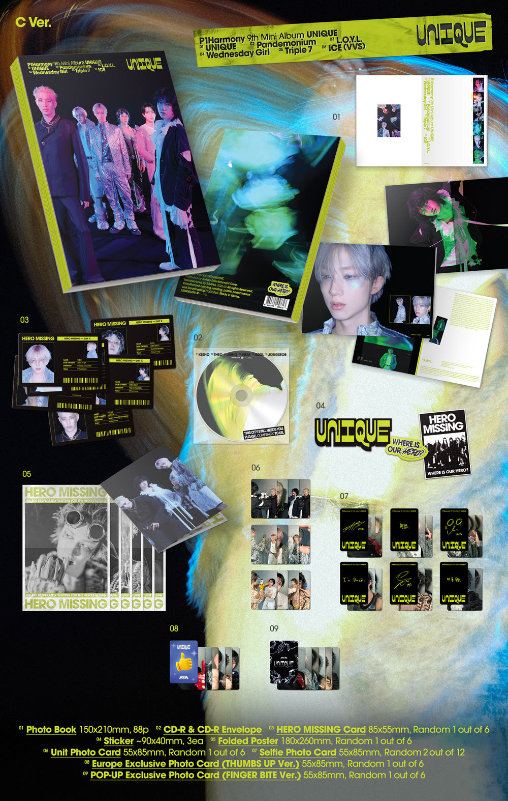 P1HARMONY - UNIQUE - EUROPE POP-UP EXCLUSIVE