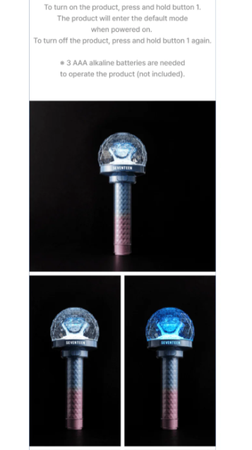 SEVENTEEN OFICIĀLAIS LIGHTSTIKS [VER.3] 10. GADADIENA