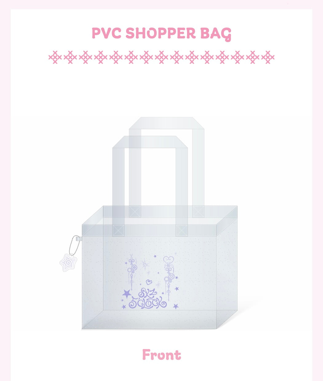 STRAY KIDS PVC SHOPPER BAG [5TH FAN MEETING 'SKZ 5'CLOCK MD']