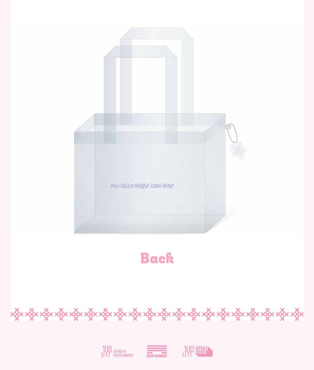 STRAY KIDS PVC SHOPPER BAG [5TH FAN MEETING 'SKZ 5'CLOCK MD']
