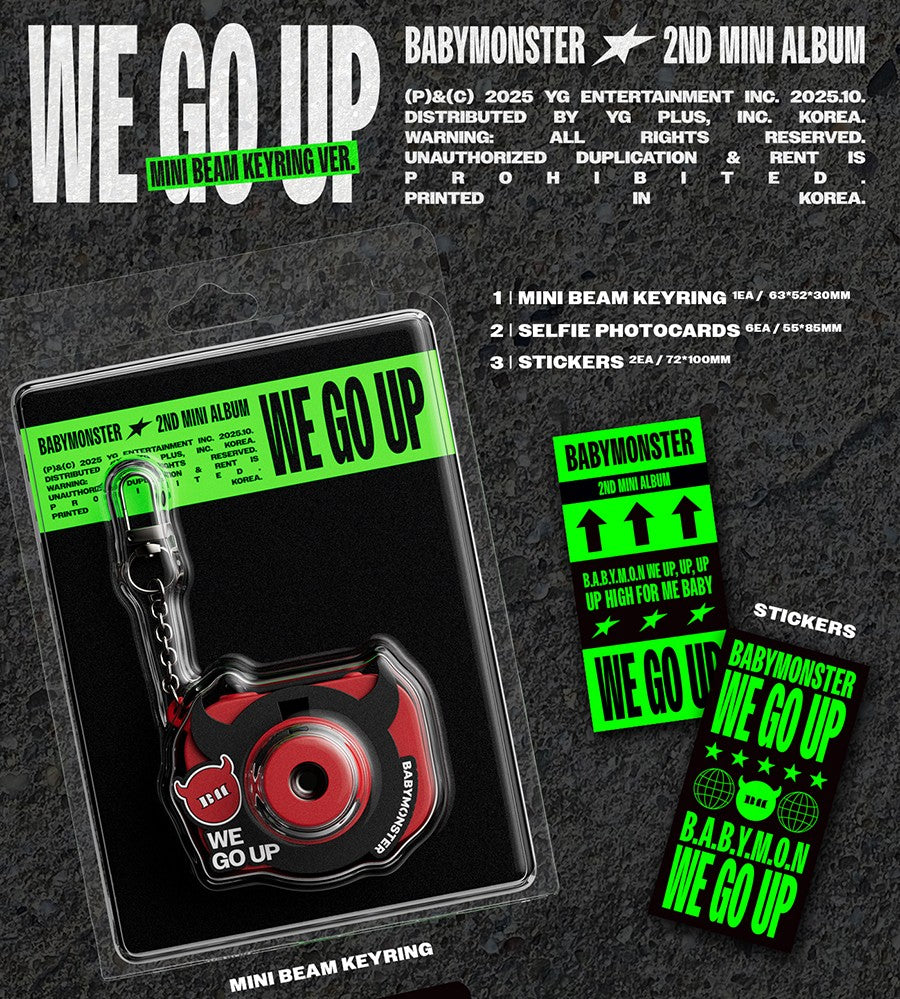 BABYMONSTER - WE GO UP [MINI BEAM KEYRING VER.]