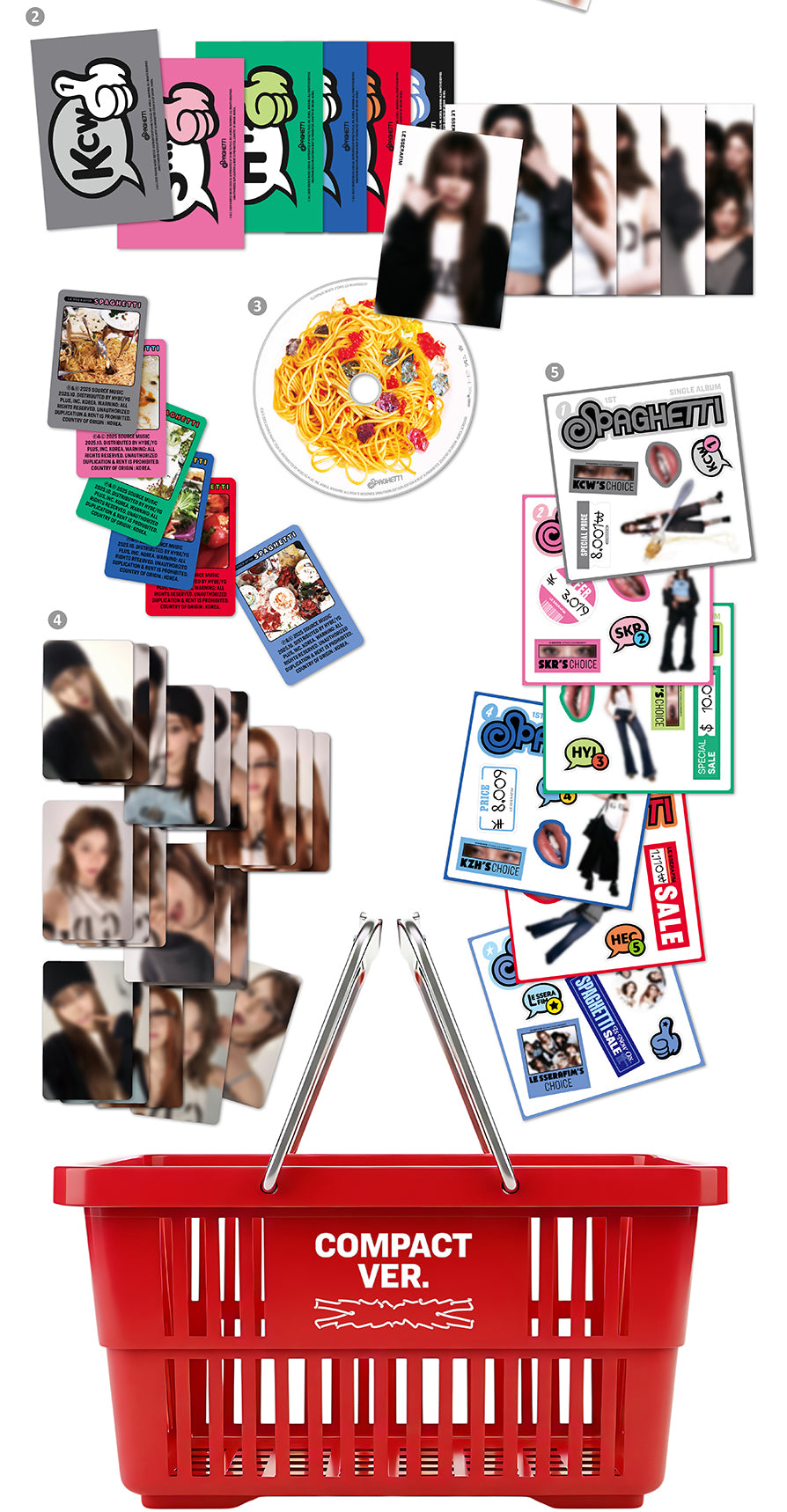 LE SSERAFIM - SPAGHETTI [KOMPAKTA VER. - RANDOM VĀKS]