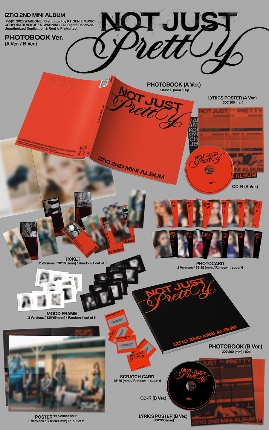 IZNA - NOT JUST PRETTY [PHOTOBOOK VER. - RANDOM COVER]