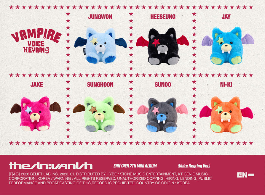 ENHYPEN - THE SIN : VANISH [VOICE KEYRING VER. - RANDOM COVER] – K