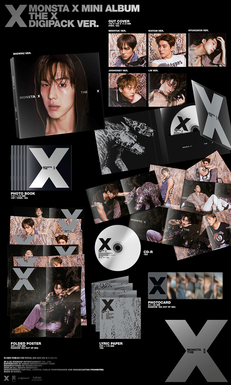 MONSTA X - THE X [DIGIPACK VER.]
