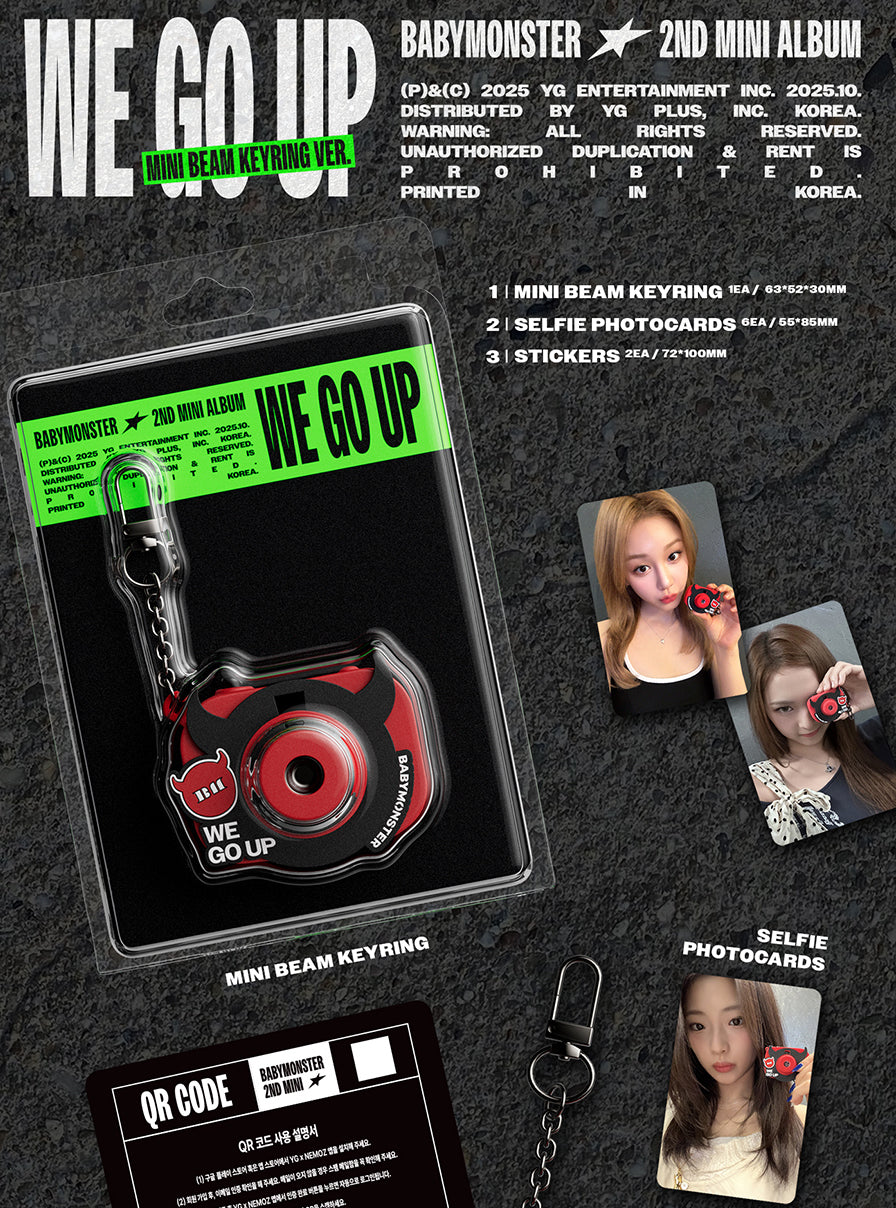 BABYMONSTER - WE GO UP [MINI BEAM KEYRING VER.]