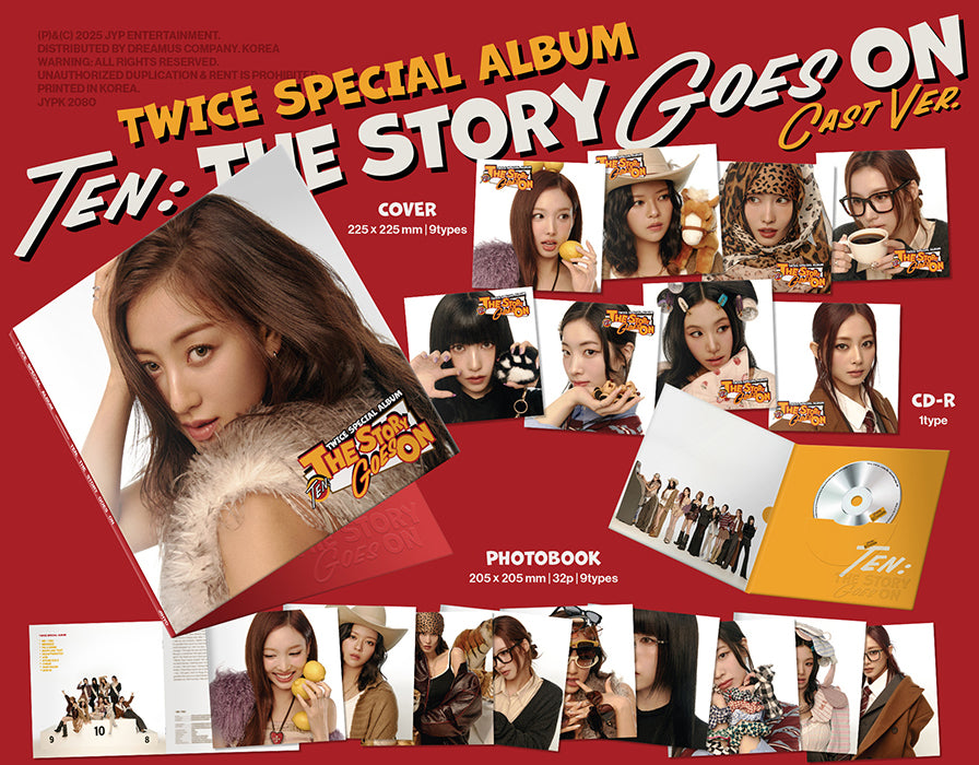 TWICE - TEN: THE STORY GOES ON [CAST VER. - RANDOM VĀKS]