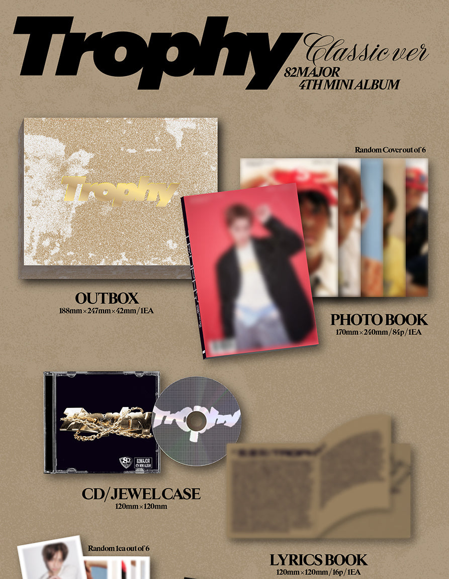 PRE-ORDER 82MAJOR - TROPHY [CLASSIC VER.] + EUROPE SIGNED ALBUM EVENT